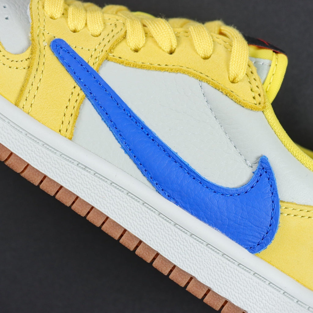 Children's Travis Scott x NIKE AIR JORDAN 1 LOW CANARY