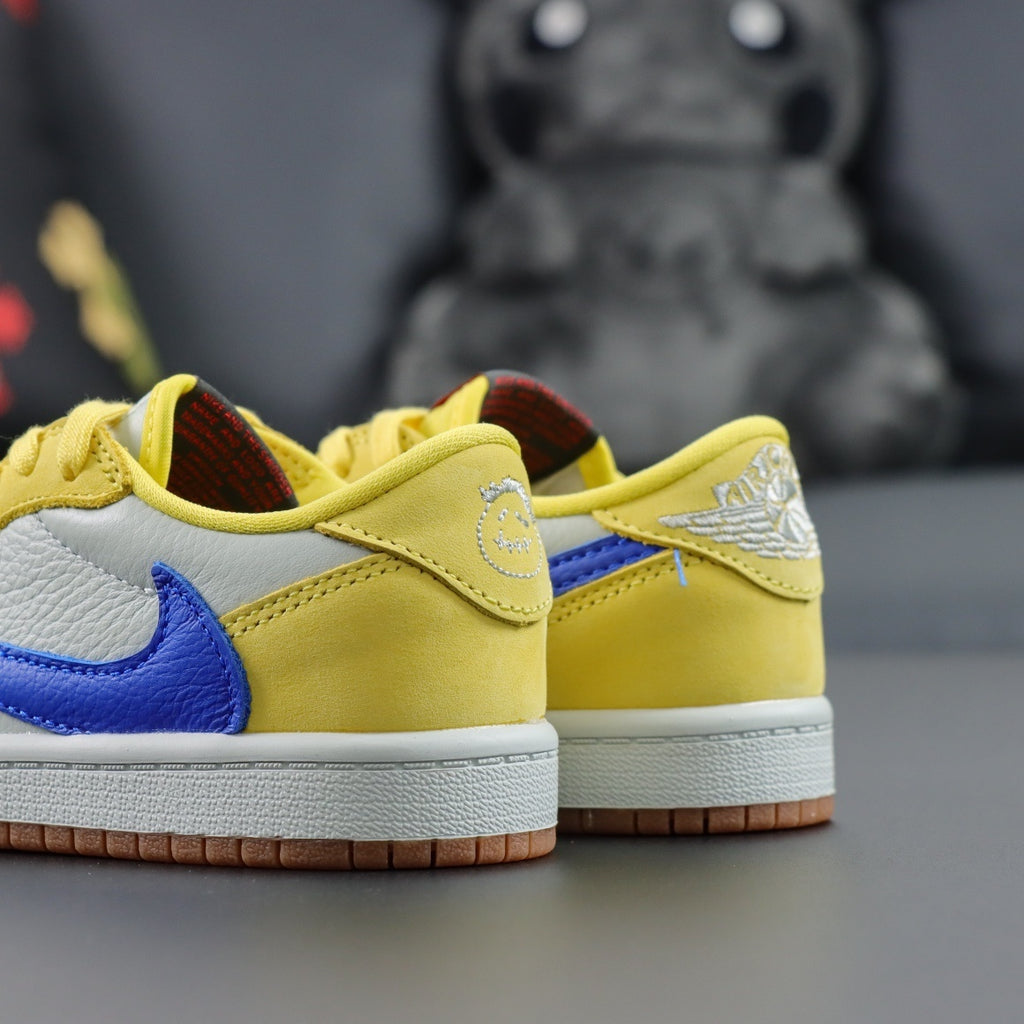 Children's Travis Scott x NIKE AIR JORDAN 1 LOW CANARY