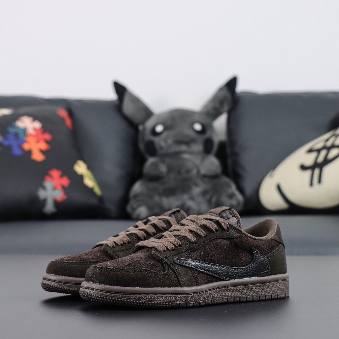 Children's Nike Air Jordan 1 Low x Travis Scott VELVET BROWN