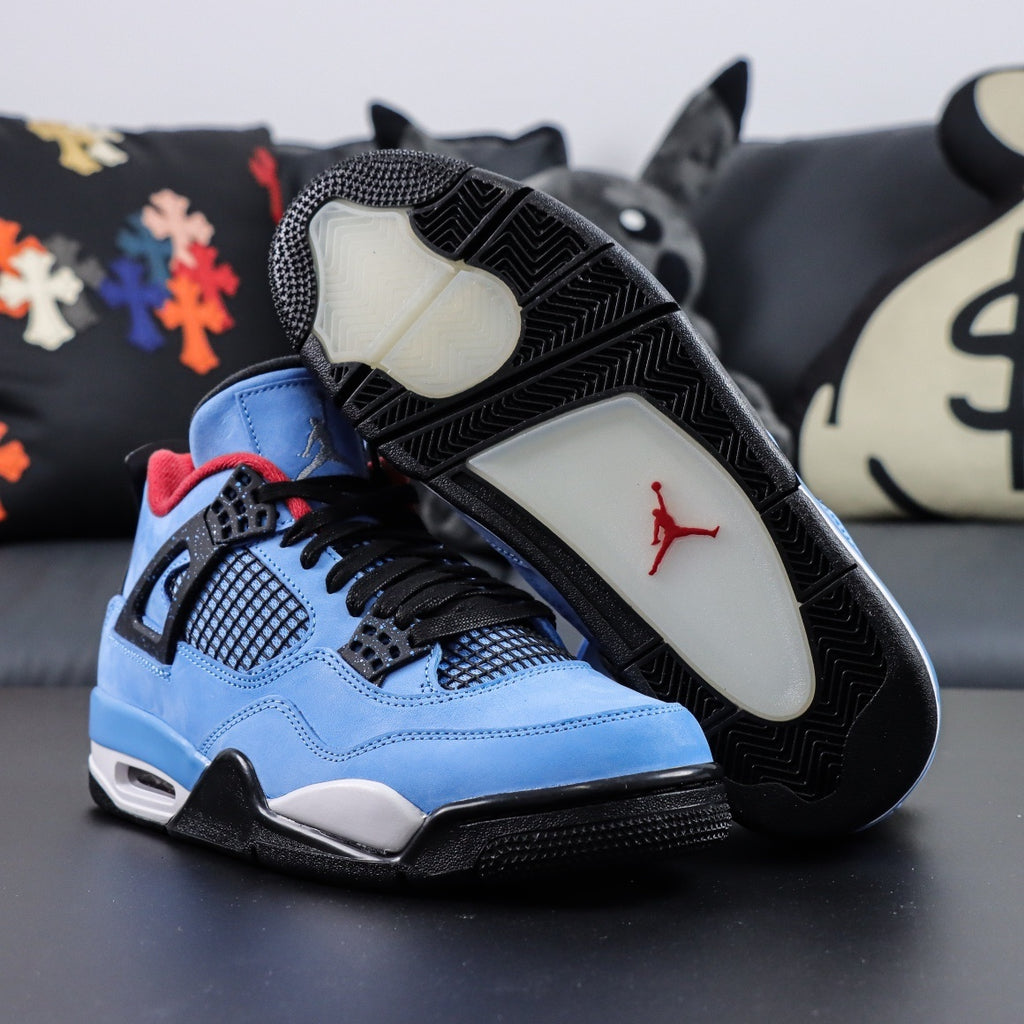 NIKE Air Jordan 4 X Travis Scott Cactus Jack Blue