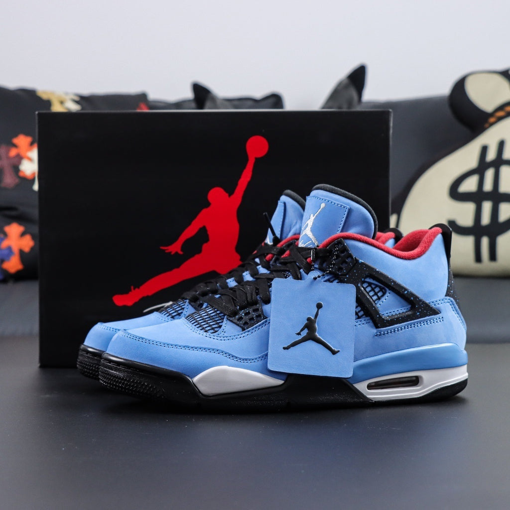 NIKE Air Jordan 4 X Travis Scott Cactus Jack Blue