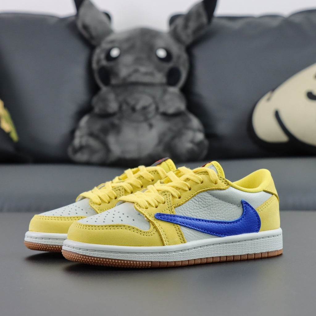 Children's Travis Scott x NIKE AIR JORDAN 1 LOW CANARY