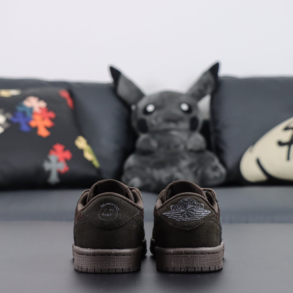 Children's Nike Air Jordan 1 Low x Travis Scott VELVET BROWN