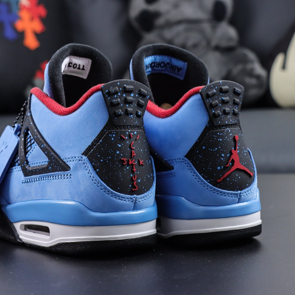 NIKE Air Jordan 4 X Travis Scott Cactus Jack Blue