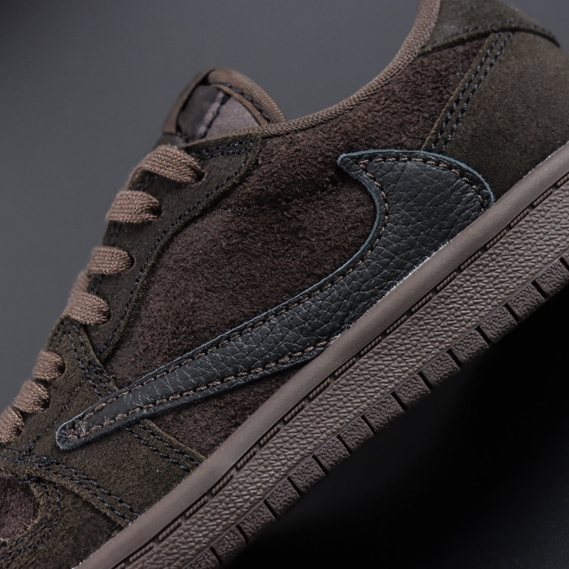 Children's Nike Air Jordan 1 Low x Travis Scott VELVET BROWN