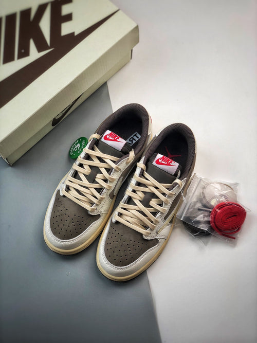 Children's TRAVIS SCOTT X NIKE AIR JORDAN 1 LOW OG REVERSE MOCHA