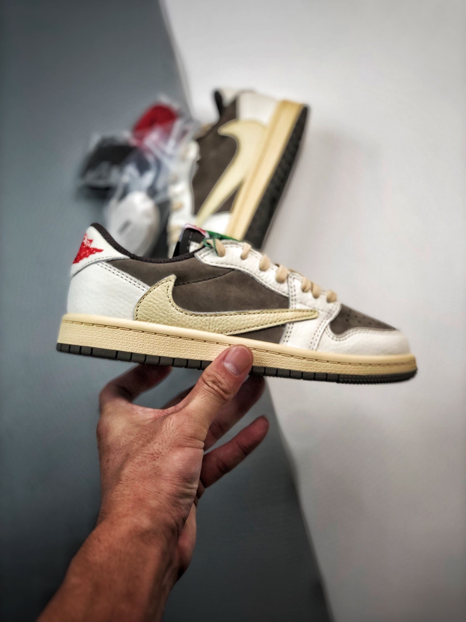 Children's TRAVIS SCOTT X NIKE AIR JORDAN 1 LOW OG REVERSE MOCHA