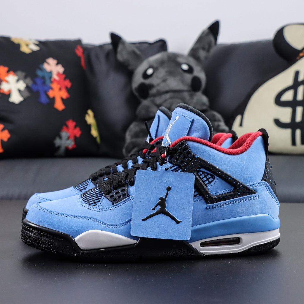 NIKE Air Jordan 4 X Travis Scott Cactus Jack Blue