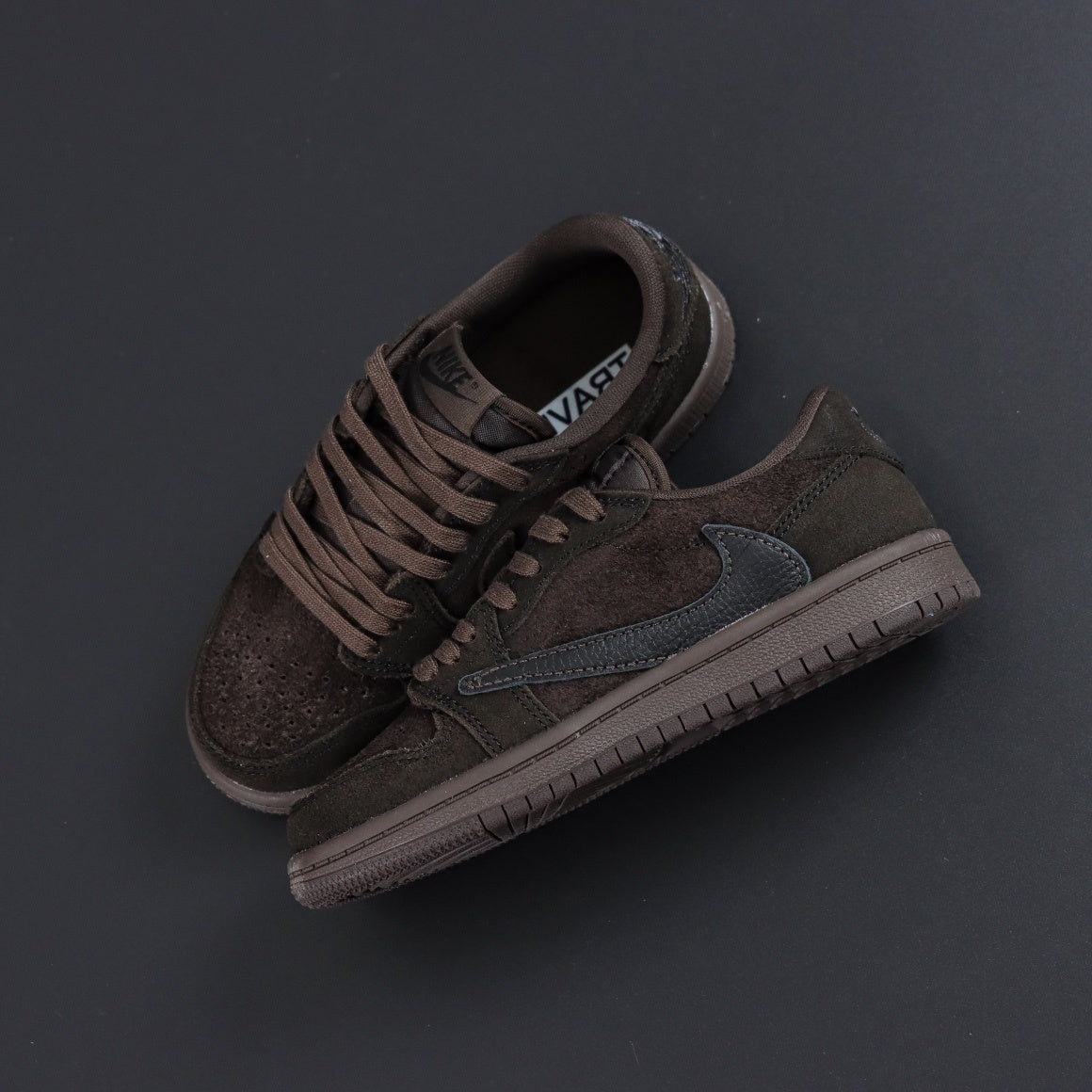 Children's Nike Air Jordan 1 Low x Travis Scott VELVET BROWN